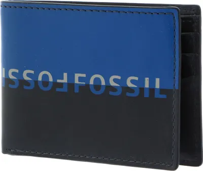 Productafbeelding van FOSSIL portemonnee Maury Bifold Wallet Midnight Navy blauw veelkleurig