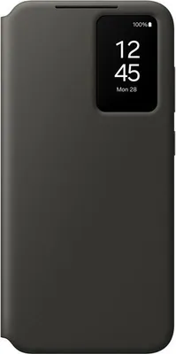 Produktbild von Samsung Galaxy S24 FE Hülle, Smart View Etui mit Kartenfach, Schwarz, Schutzhülle