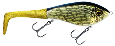 Produktbild von Westin Swim Tail - Jerkbait mit Gummischwanz, Farbe:Real Pike, Länge / Gewicht /Schwimmverhalten:12cm / 68g / Sinkend