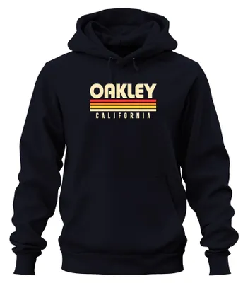 Obrázek produktu pro Oakley California Vintage Retro Sunset Stripes mikina s kapucí, 70. léta, USA, tmavě modrá, velikost XXL