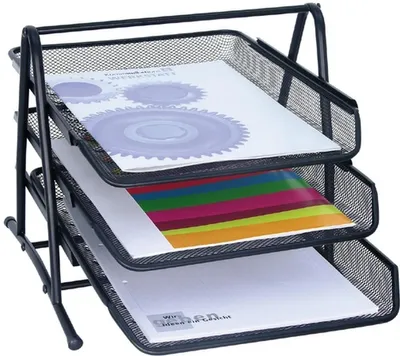 Produktbild von Briefablage Office A4 schwarz Packung mit 12 Stück