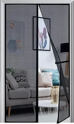 Immagine prodotto di Zanzariera magnetica per porte finestre, 90 x 205 cm, modello 2024 rinforzato, tenda anti-insetti, ideale per porte da terrazza, con magneti, senza necessità di foratura, zanzariera per balconi, protezione dagli insetti, porta, zanzariera magnetica