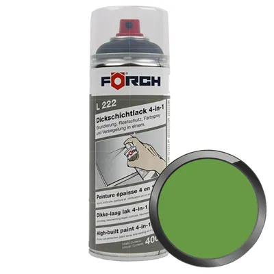 Produktbild von FÖRCH L222 Dickschichtlack 4in1 RAL 6018 GELBGRÜN 400ml Grundierung Rostschutz Versiegelung