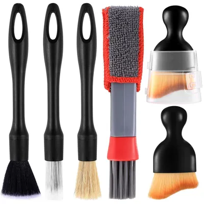 Produktbild von Auto Reinigung Pinsel Set 6-teilig Innenraum & Felgenbürsten
