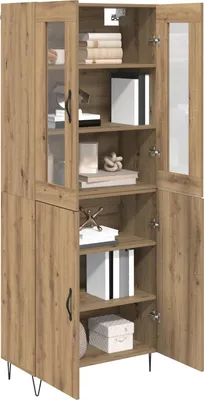 Zdjęcie produktu dla vidaXL Highboard Artisan dąb 69,5 x 34 x 180 cm Materiał drewnopochodny