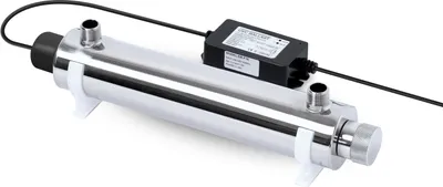 Produktbild von Bellerofonte UV Entkeimungsanlage für Wasser mit UVC Licht 16 Watt Kapazität 6 Liter pro Minute für Umkehrosmose und Wasserfilteranlagen UVC-Entkeimung