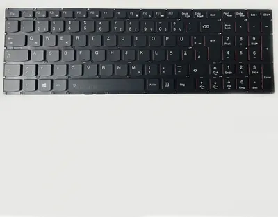 Produktbild von Tastatur für Lenovo Ideapad Y700 Y700-15ISK Y700-17ISK mit Backlight deutsch
