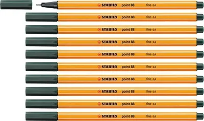 Produktbild von Fineliner - STABILO point 88 - 10er Pack - olivgrün