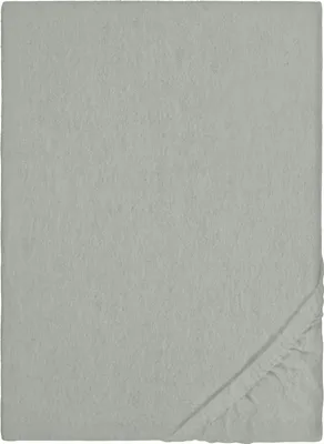 Produktbild von biberna Melange-Flanell Spannbetttuch 0841380 MELANGE UNI color: gletscher, size: 1x 90x190 cm - 100x200 cm