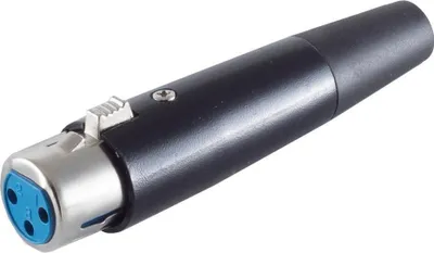 Produktbild von S/CONN maximum connectivity XLR-Kupplung, Gehäuse schwarz (55025)