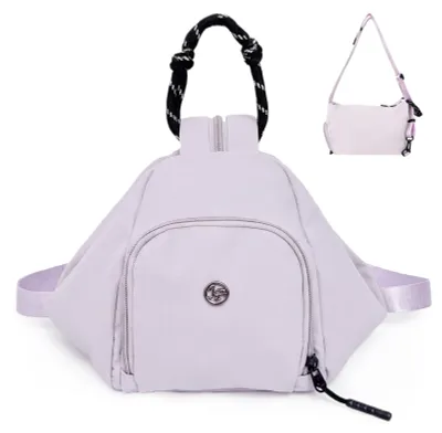 Produktbild von Damen Rucksack & Handtasche 2-in-1 - Umwandelbare Tasche für den täglichen Gebrauch - Lila