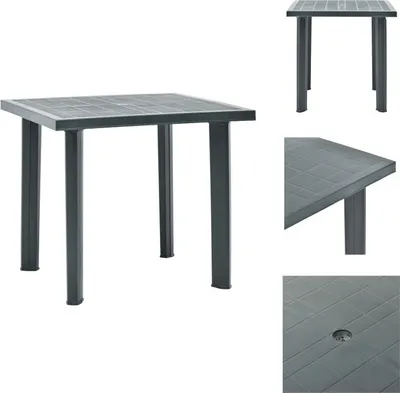 Produktbild von vidaXL Gartentisch Grün 80 x 75 x 72 cm Kunststoff - Gartentische