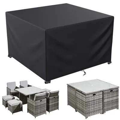 Productafbeelding van Waterdichte beschermhoes voor tuinmeubels, 600D Oxford, rechthoekig, 250x250x80 cm
