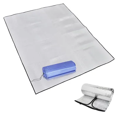 Immagine prodotto di Tappetino isolante in alluminio, telo per tenda pieghevole, tappetino termico, impermeabile, leggero