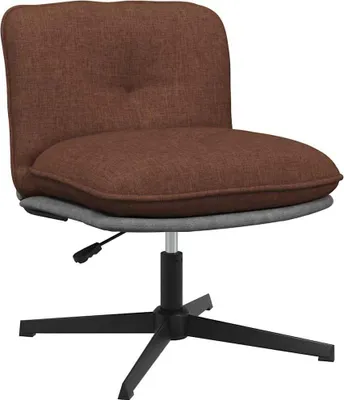 Obrázek produktu pro Otočná kancelářská židle hnědá textil