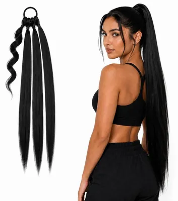 Produktbild von Hitzebeständige Haarverlängerungen, 75 cm lang