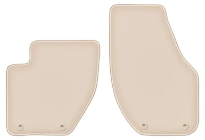 Produktbild von DURBAN Beige Velours-Fußmatten vorne für Volvo V40 II Kombi, cross country (2012-)