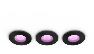 Obrázok produktu pre Philips Hue White and colour ambience 8719514452190, Inteligentný svetelný bod, Bluetooth/Zigbee, Čierna, LED, Plast, GU10