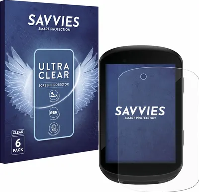 Produktbild von 6x Für Garmin Edge 530 / Edge 830 Schutzfolie Savvies Displayschutz Display Schutz Folie Klar Transparent