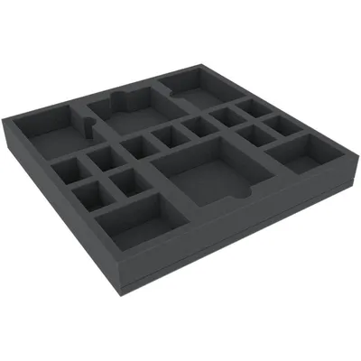Obrázek produktu pro Pěnová vložka 295 × 295 × 40 mm pro deskové hry – 17 přihrádek
