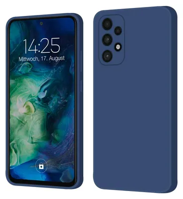 Produktbild von Hülle für Samsung Galaxy A52 / A52 5G / A52s 5G Case Cover Bumper Smartphone Softgrip Schutzhülle Farbe: Blau