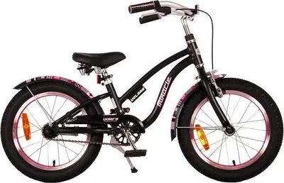 Produktbild von Volare Miracle Cruiser Kinderfahrrad - Mädchen - 16 Zoll - Mattschwarz - Prime Collection