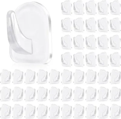 Produktbild von Famanu Selbstklebende Haken 50 Stück - Transparent und Stark