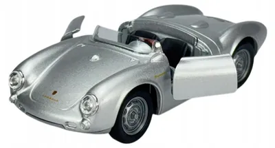 Produktbild von Welly Porsche 550 Spyder Modellauto Silber Metall 1:34