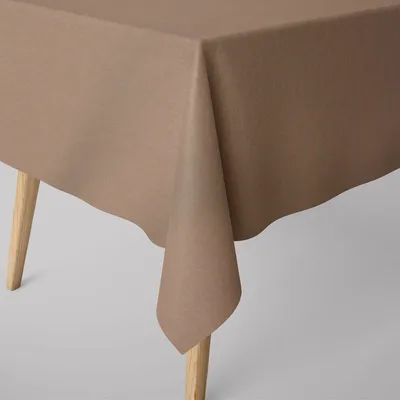 Produktbild von Tischdecke abwaschbar uni taupe div. Größen von SCHÖNER LEBEN. Größe 130 x 200 cm