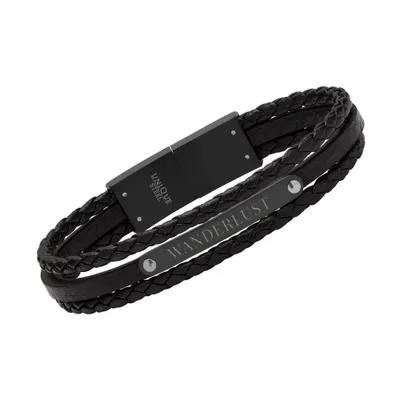 Produktbild von Unique Armband aus schwarzem Kunstleder