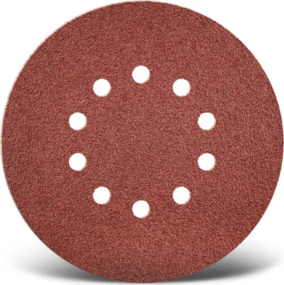 Produktbild von MENZER Red Klett-Schleifscheiben, 225 mm, 10-Loch, f. Trockenbauschleifer, Normalkorund (5 Stk.) K40