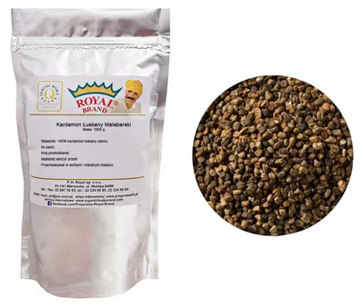 Zdjęcie produktu dla Kardamon malabarski – łuskane ziarna, 1 kg