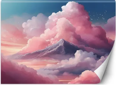 Produktbild von Vlies fototapete Rosa Wolken und Himmel 250x175 cm Feeby Rosa inkl. Kleber einfache Montage