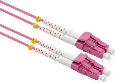 Produktbild von VALUE LWL-Kabel 50/125µm OM4, LC/LC, LSOH, violett, 10 m