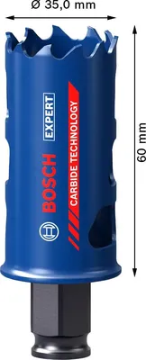 Produktbild von EXPERT Multi Material Power Change Plus-Lochsäge, 35 x 60 mm