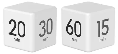 Produktbild von Würfeltimer 1 Stück, Weißer Countdown-Timer Mit Schwerkraftsensor, Für ADHS-Kinder Und Produktivitätstraining