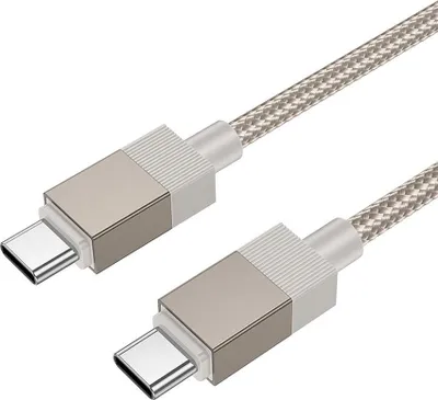 Immagine prodotto di Cavo Hoco da USB-C a USB-C, 3 A, 60 W, 1 m, 1×110, oro