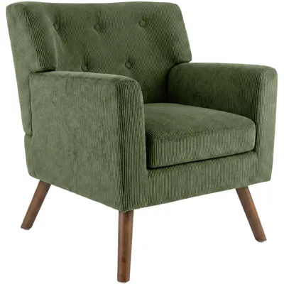 Immagine prodotto di Poltrona relax - Velluto a coste - Verde - Portata fino a 150 kg