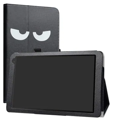Image de Alcatel 1T 8082 10" Housse Pour Tablette Wifi Noire Avec Rainure « Dont Touch Me »