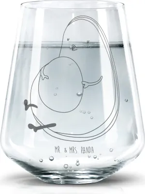 Produktbild von Mr. & Mrs. Panda Glas Avocado Pfeifen - Transparent - Geschenk, Ernährung, Trinkgefäß, Schwanger, Abnehmen, Trinkglas, Geschenkglas, Becherglas, Tumbler, Diät
