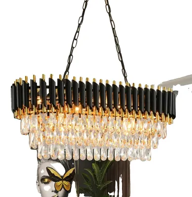 Imagen del producto de Lámpara colgante, con altura ajustable, diseño moderno, 300W, 7 luces, regulable