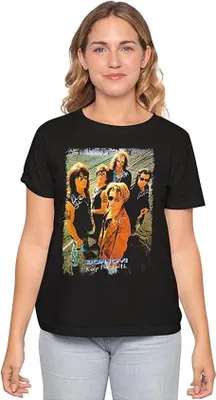 Produktbild von Bon Jovi - "Keep The Faith" T-Shirt für Damen TV30092 (L) (Schwarz)