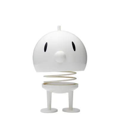 Produktbild von Hoptimist Bumble X-Large, Wackelfigur, Wackel Figur, Dekoidee, Kunststoff, Weiß, Ø 15 cm, 26219
