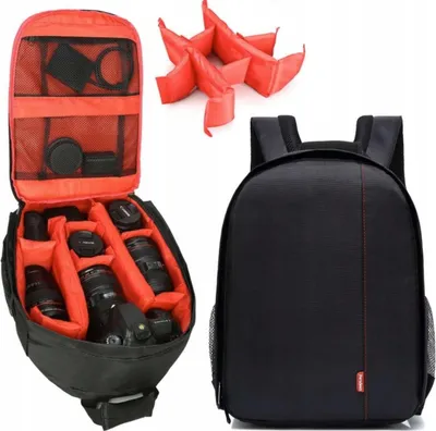 Zdjęcie produktu dla Plecak Foto Torba Fotograficzny do Aparatu Canon Nikon Kamery Tabletu GoPro