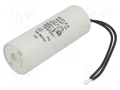 Produktbild von 1x Kondensator: für Motoren, Betrieb 7uF 450V Ø30x78mm  -25÷70°C I150V570K-G1 Kond