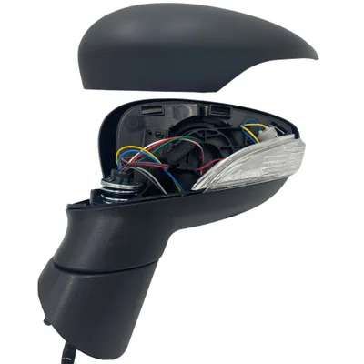 Immagine prodotto di Specchietto retrovisore esterno sinistro BILMAX di ricambio per Ford Fiesta 2013-2016: regolabile elettricamente, ripiegabile elettricamente, indicatore di direzione, luce di cortesia, riscaldabile, 10 pin