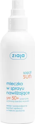 Zdjęcie produktu dla Ziaja Sopot Sun Mleczko w sprayu nawilżające do opalania SPF50, 170 ml