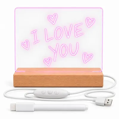 Produktbild von Forever Light FNL-18 LED Nachtlicht Acryl Schreibtafel RGB mit Marker