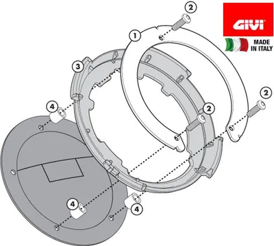 Immagine prodotto di Flangia serbatoio Tanklock/TanklockED GIVI BF32