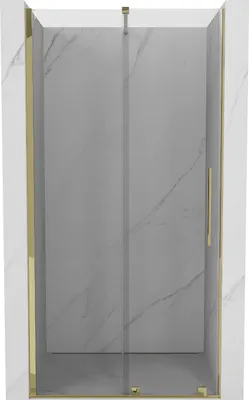 Image de Mexen Velar porte de douche coulissante 110 cm, transparent, or - 871-110-000-01-50